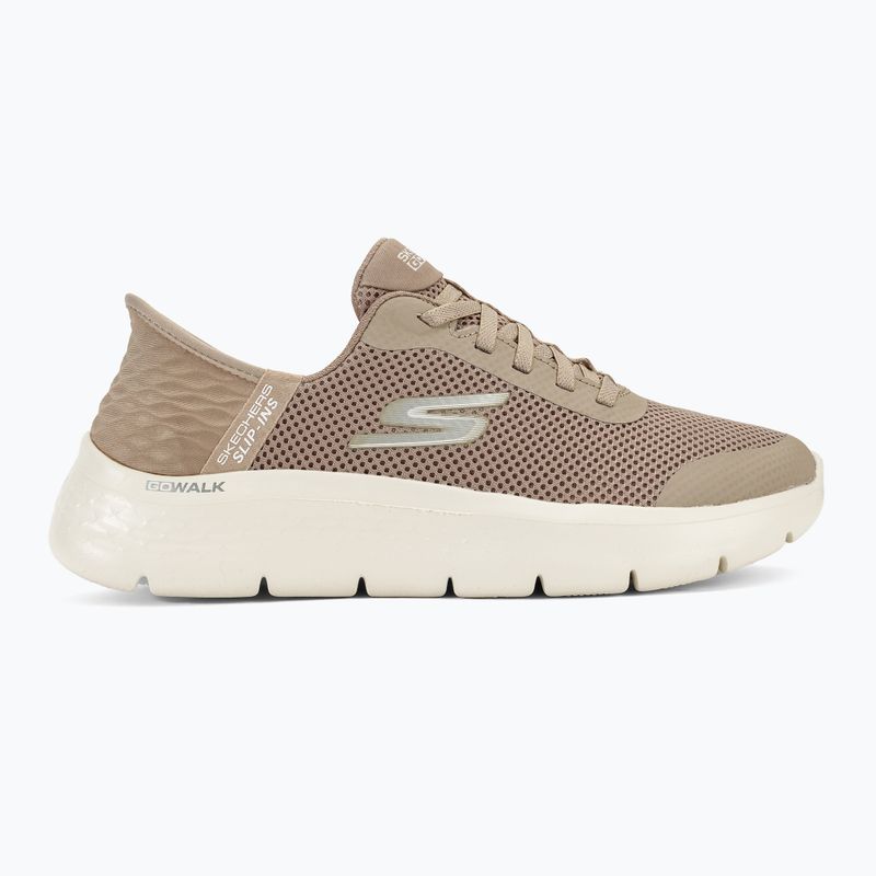 Buty damskie SKECHERS Slip-ins Go Walk Flex Grand Entry taupe/white 2