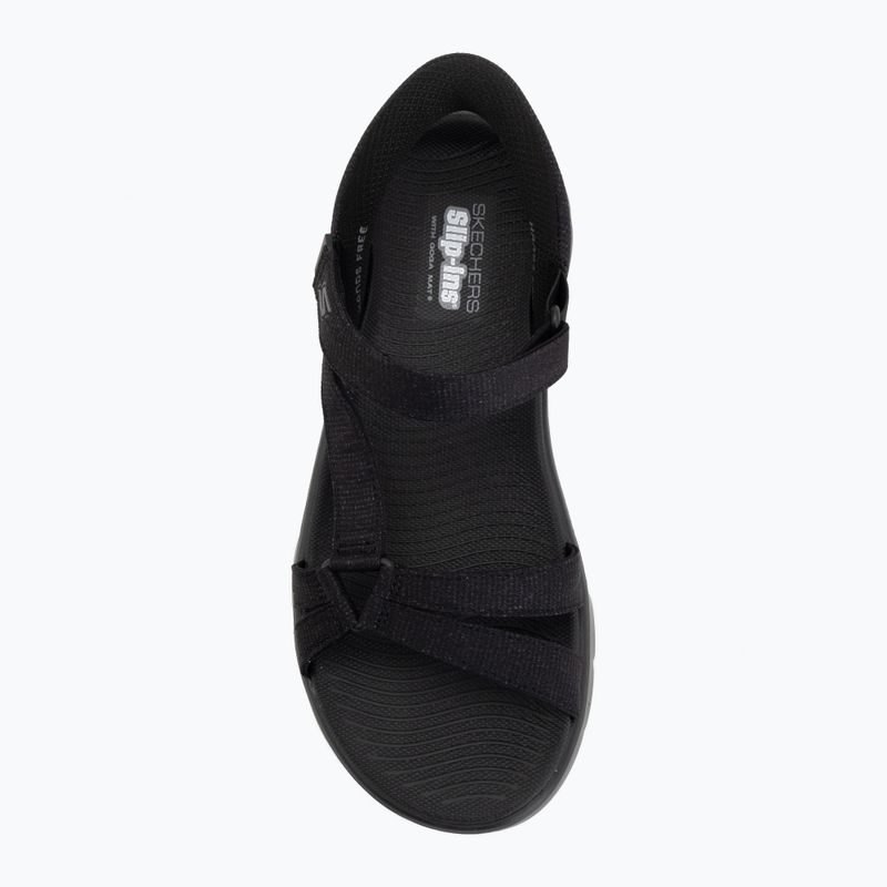 Sandały damskie SKECHERS Go Walk Flex Illuminate black 5