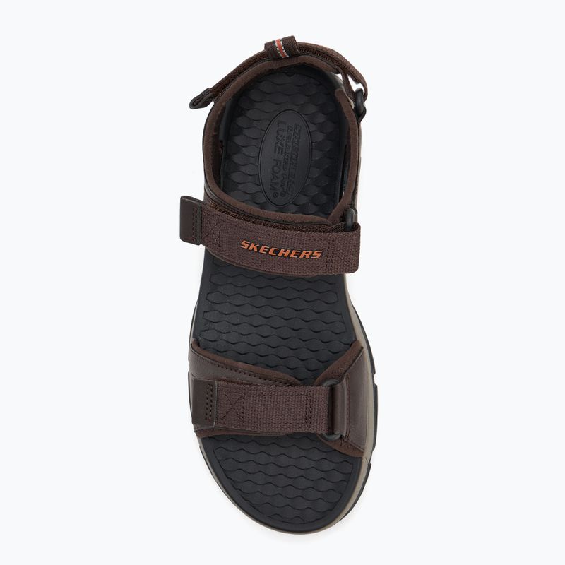 Sandały męskie SKECHERS Tresmen Ryer chocolate 5