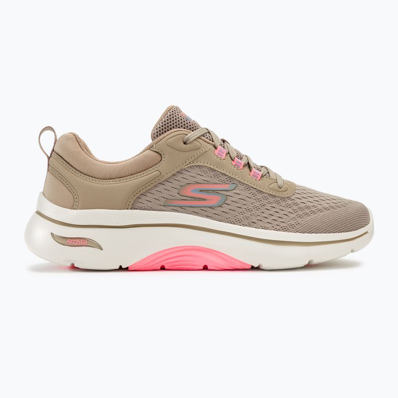 Buty damskie SKECHERS Go Walk Arch Fit 2.0 Balin taupe/multi 2
