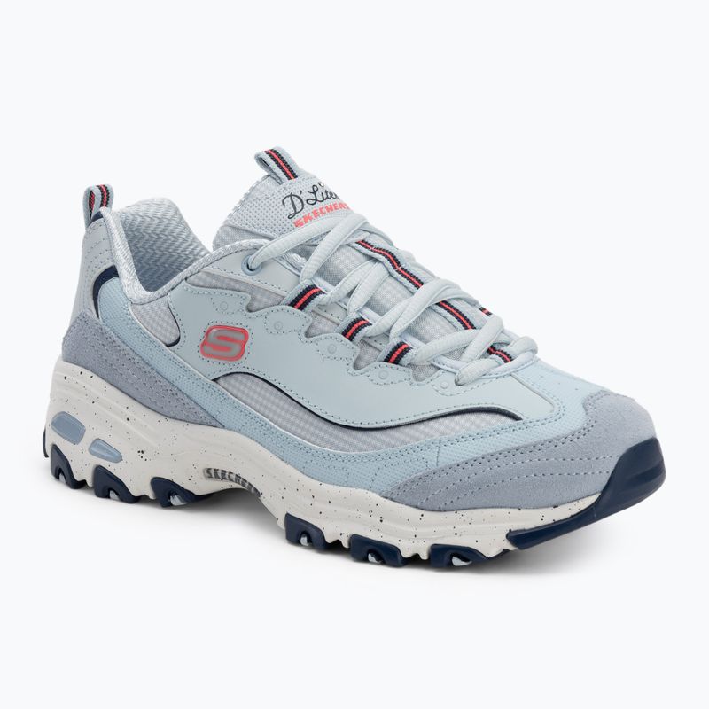 Buty damskie SKECHERS D'Lites Bold Views light blue/multi