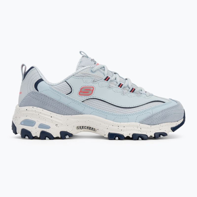 Buty damskie SKECHERS D'Lites Bold Views light blue/multi 2