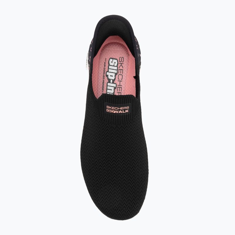 Buty damskie SKECHERS Go Walk Flex Sunset Rose black 5