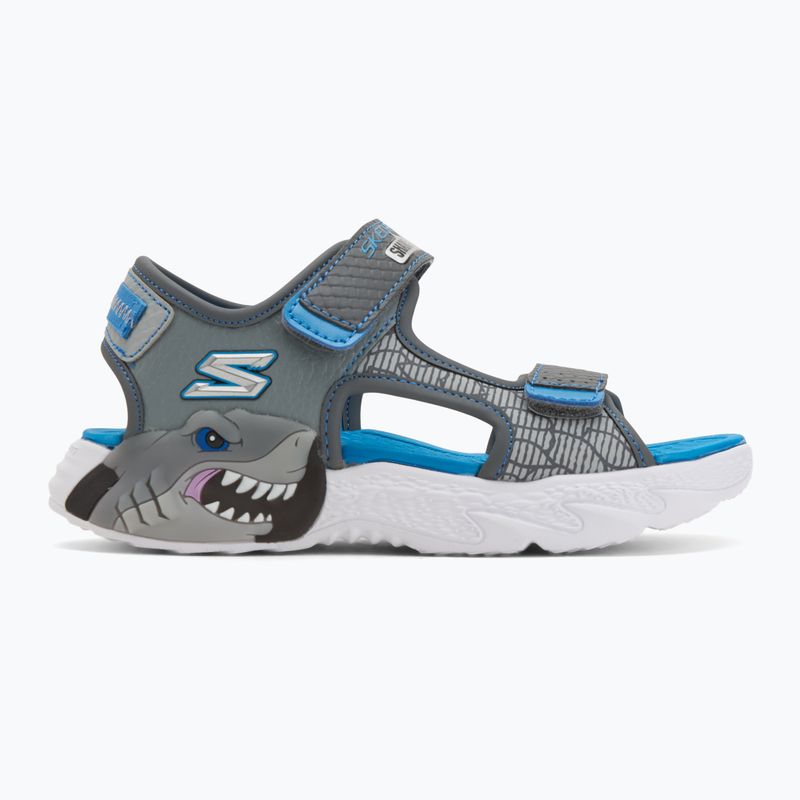 Sandały dziecięce SKECHERS S-Lights Creature Splash charcoal/blue 2