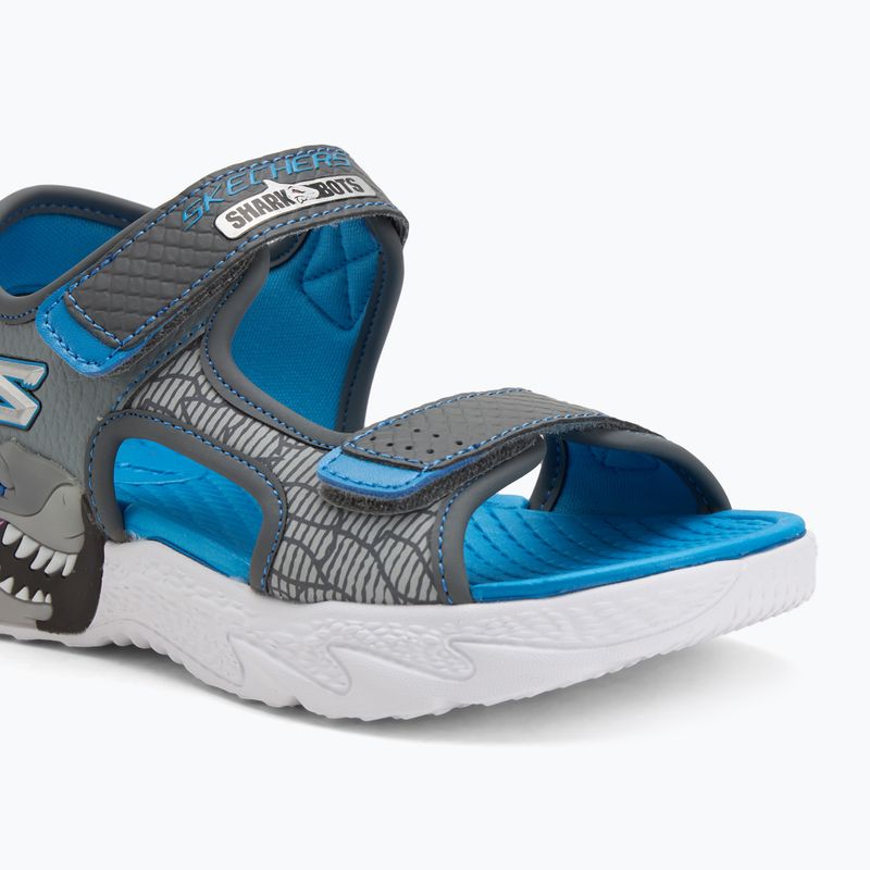 Sandały dziecięce SKECHERS S-Lights Creature Splash charcoal/blue 7