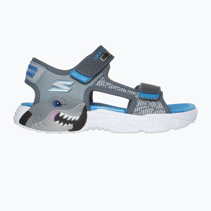 Sandały dziecięce SKECHERS S-Lights Creature Splash charcoal/blue