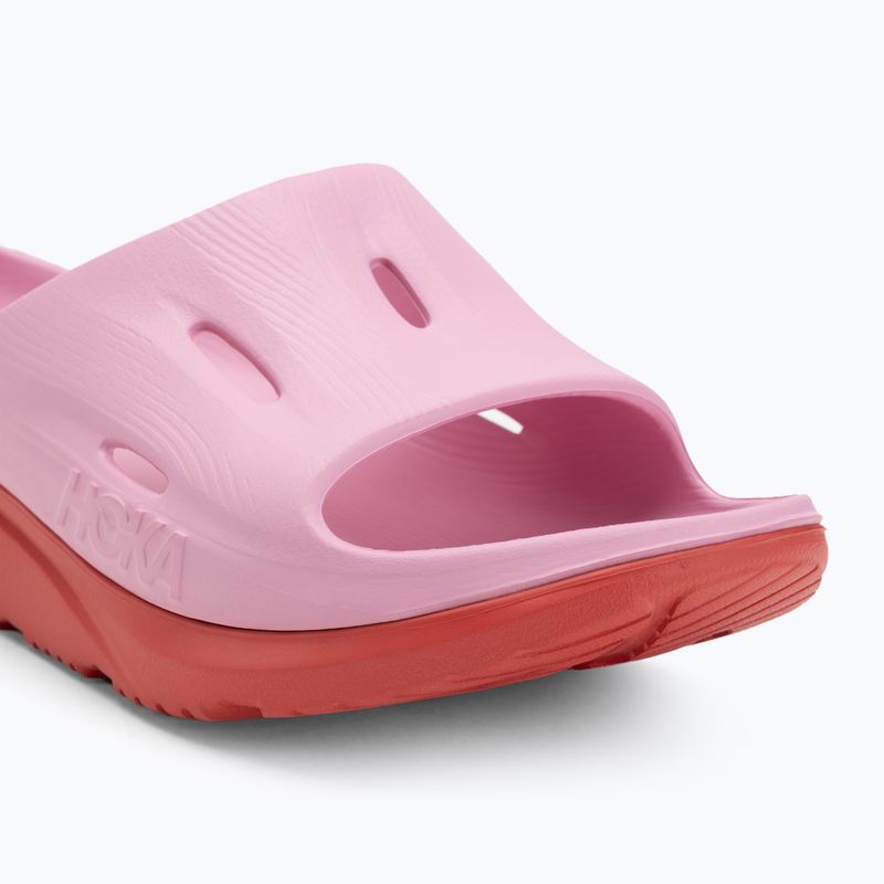 Klapki dziecięce HOKA Ora Recovery Slide 3 peony/cerise 7