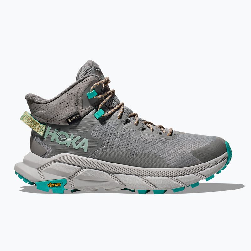 Buty turystyczne męskie HOKA Trail Code GTX galactic grey/electric aqua 9