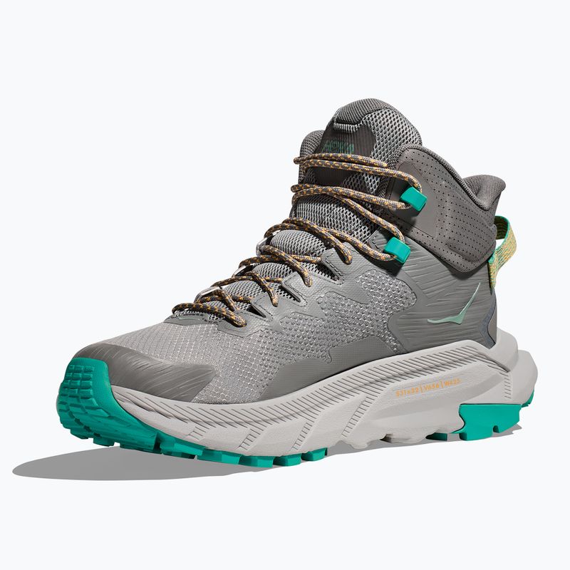 Buty turystyczne męskie HOKA Trail Code GTX galactic grey/electric aqua 10