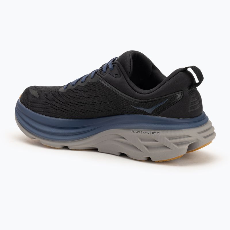 Buty do biegania męskie HOKA Bondi 8 black/ironore 3