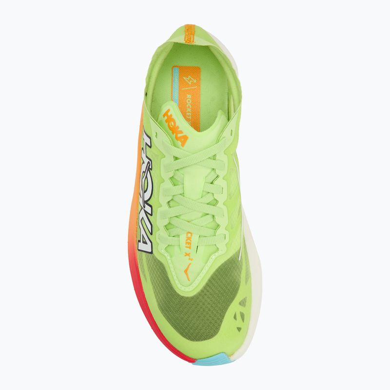 Buty do biegania HOKA Rocket X 2 lettuce/solar flare 5