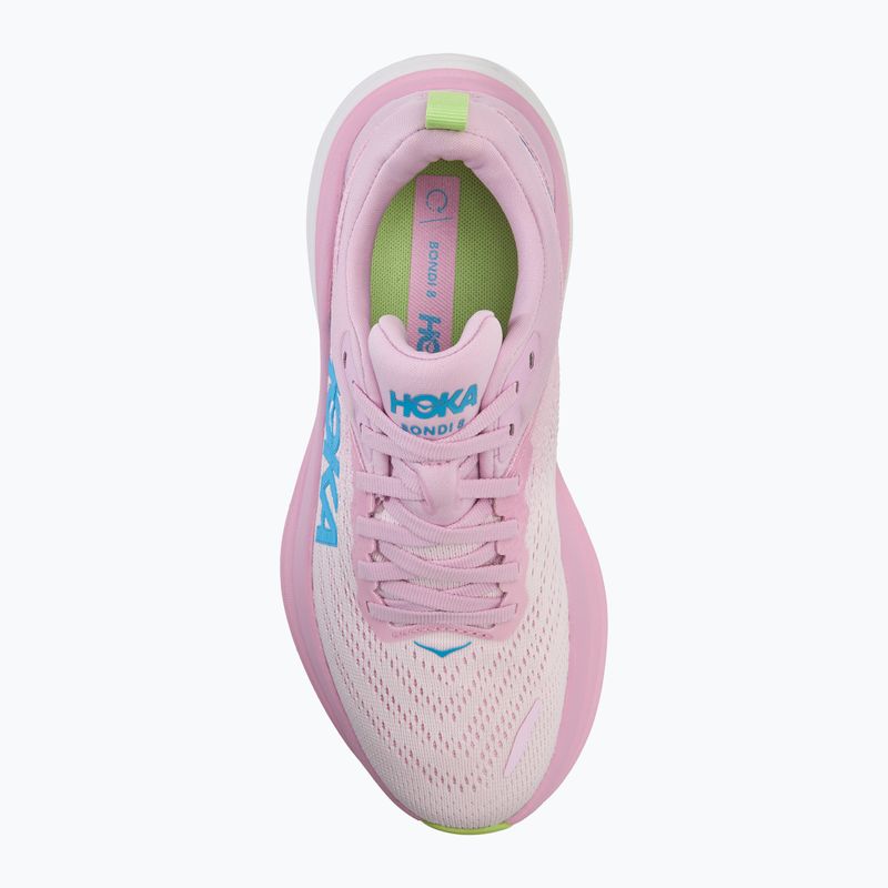 Buty do biegania damskie HOKA Bondi 8 pink twilight/waterpark 5