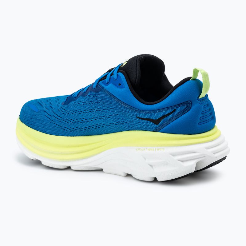 Buty do biegania męskie HOKA Bondi 8 Wide electric cobalt/lettuce 3