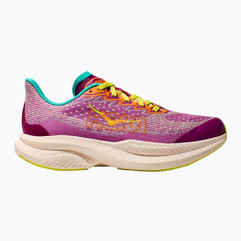 Buty do biegania dziecięce HOKA Mach 6 fuchsia/electric aqua 9