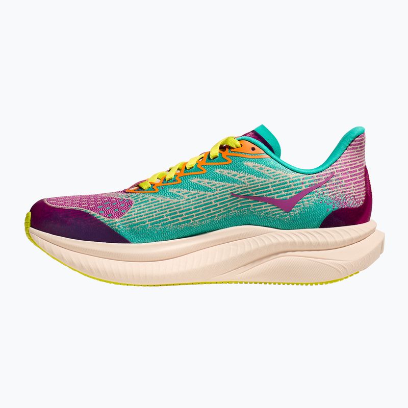 Buty do biegania dziecięce HOKA Mach 6 fuchsia/electric aqua 10