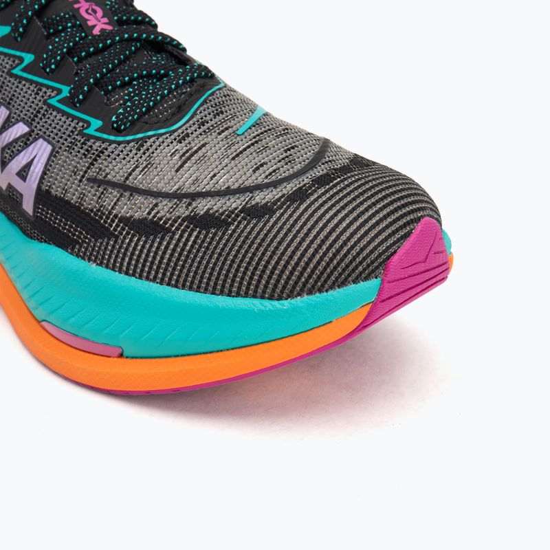 Buty do biegania męskie HOKA Mach X 2 black/electric aqua 7