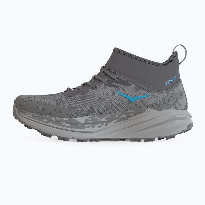 Buty do biegania męskie Hoka Speedgoat 6 MID GTX satellite grey/stardust 10