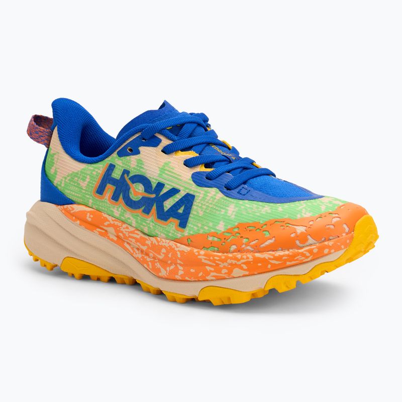 Buty do biegania dziecięce HOKA Speedgoat 6 ultramarine/electric lime