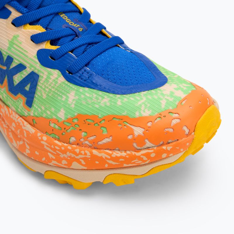 Buty do biegania dziecięce HOKA Speedgoat 6 ultramarine/electric lime 7