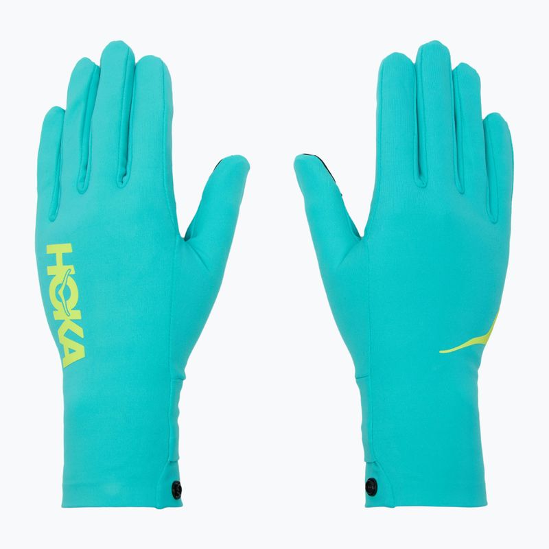 Rękawiczki do biegania HOKA Airolite Run electric aqua 2