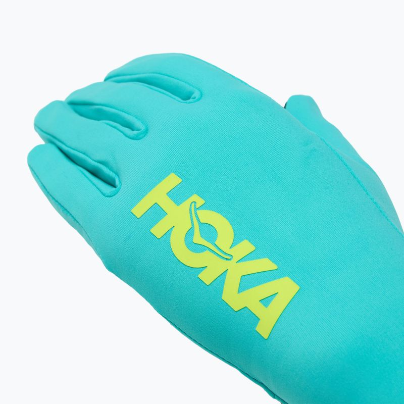 Rękawiczki do biegania HOKA Airolite Run electric aqua 4