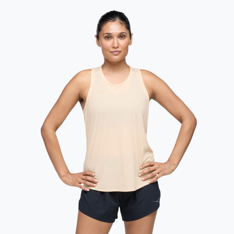 Tank top do biegania damski HOKA Airolite Run Tank cloudless/marathon