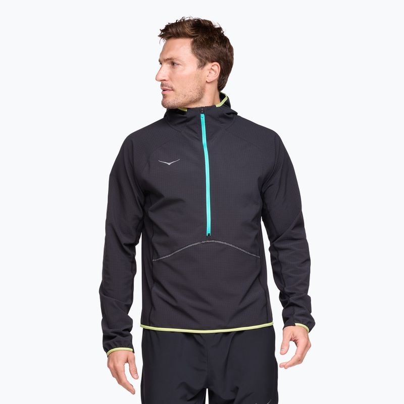 Bluza do biegania męska HOKA Sky Glow Half Zip black