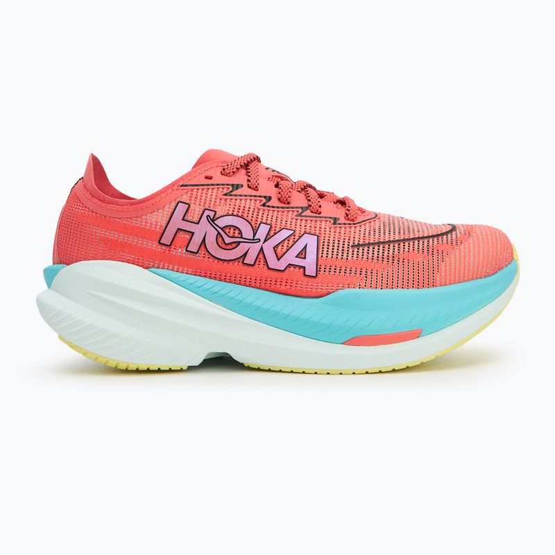 Buty do biegania damskie HOKA Mach X 2 grapefruit/electric coral 3