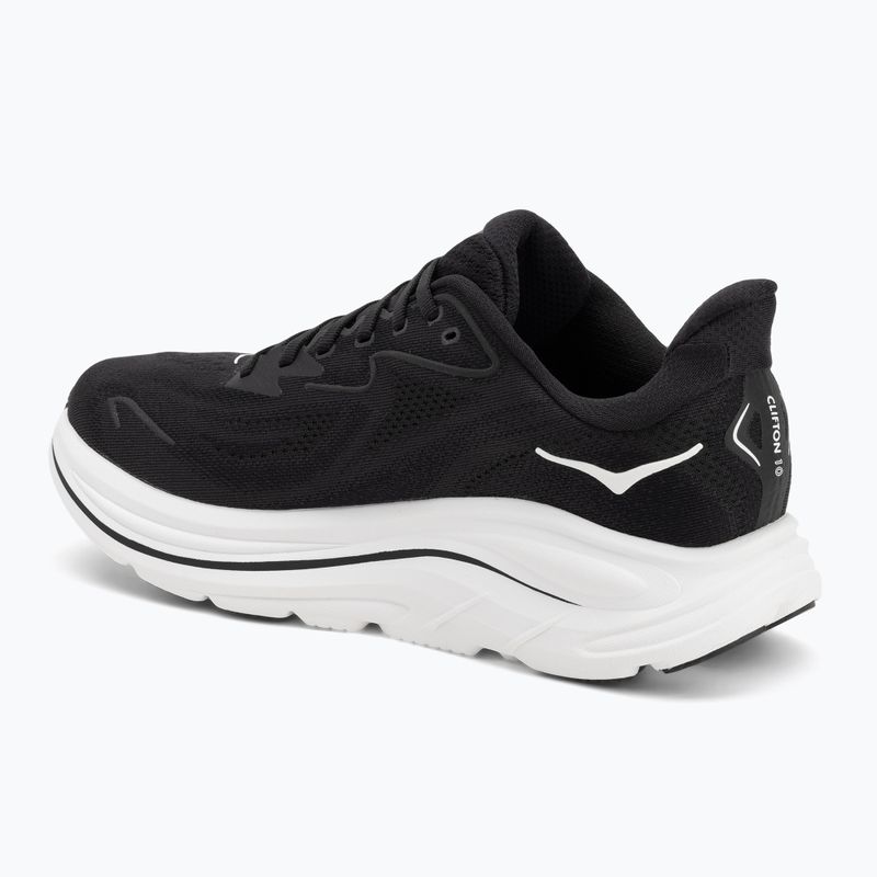 Buty do biegania damskie HOKA Clifton 10 Wide black/white 3