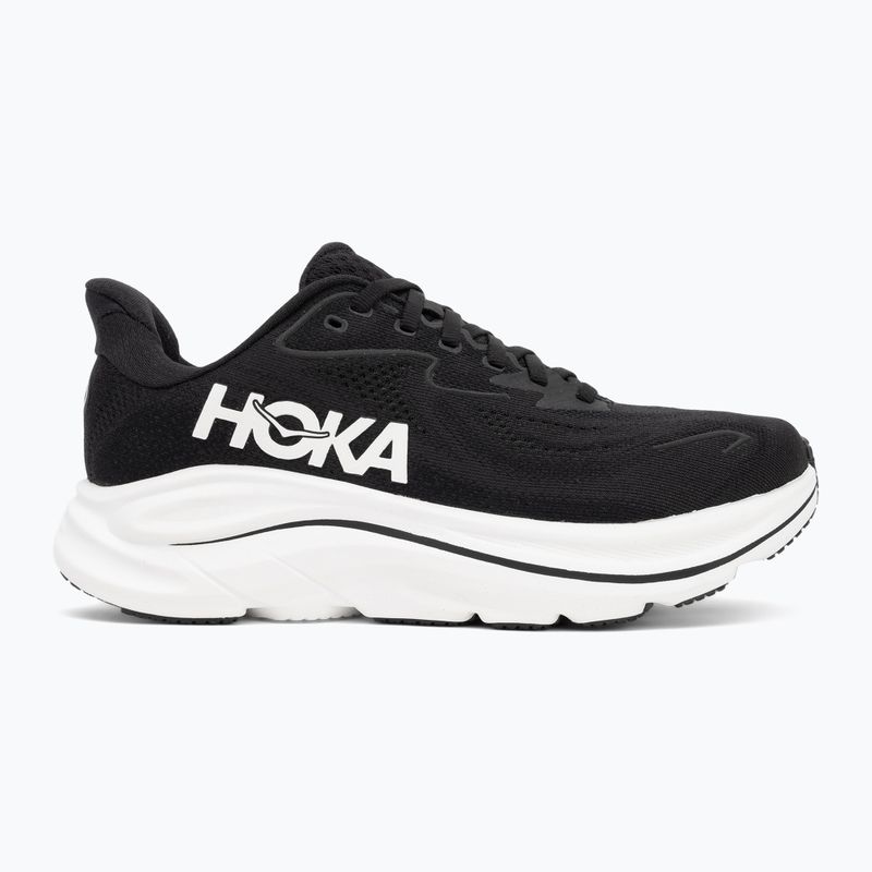 Buty do biegania damskie HOKA Clifton 10 Wide black/white 2
