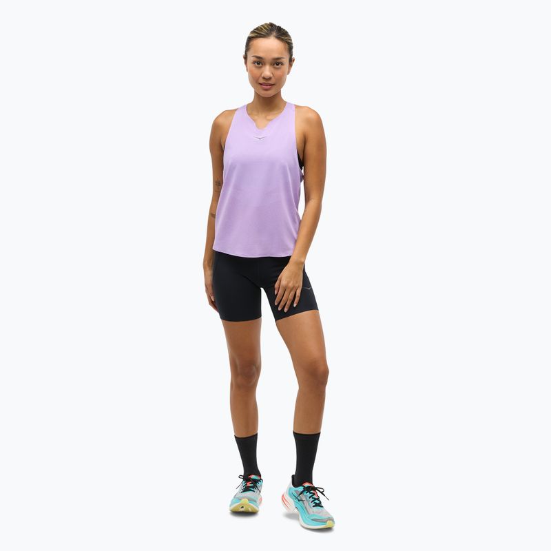 Koszulka do biegania damska HOKA Race Day Singlet aster flower 2