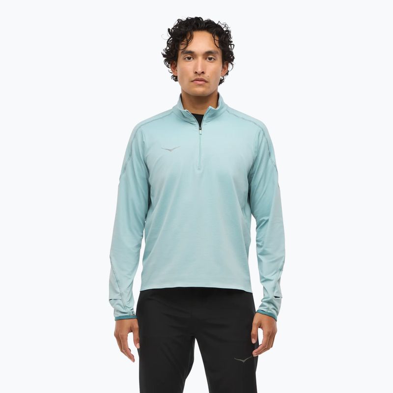 Bluza do biegania męska HOKA GlideTech Quarter Zip druzy