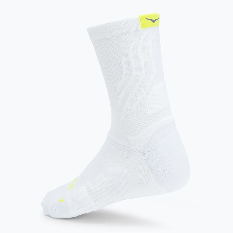 Skarpety HOKA Bondi Quarter Run white 2