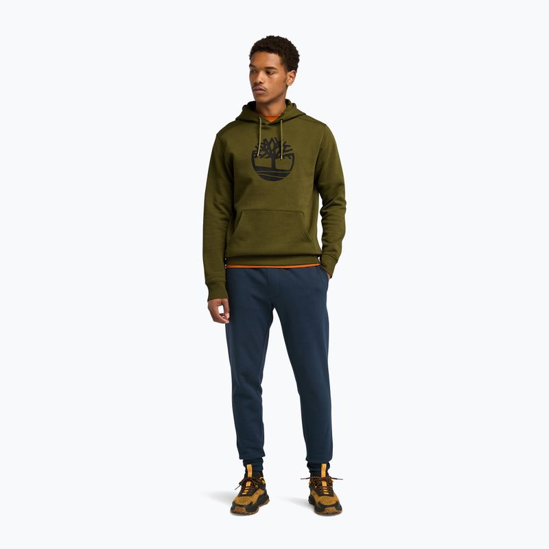 Bluza męska Timberland Tree Logo Hoodie dark olive 2