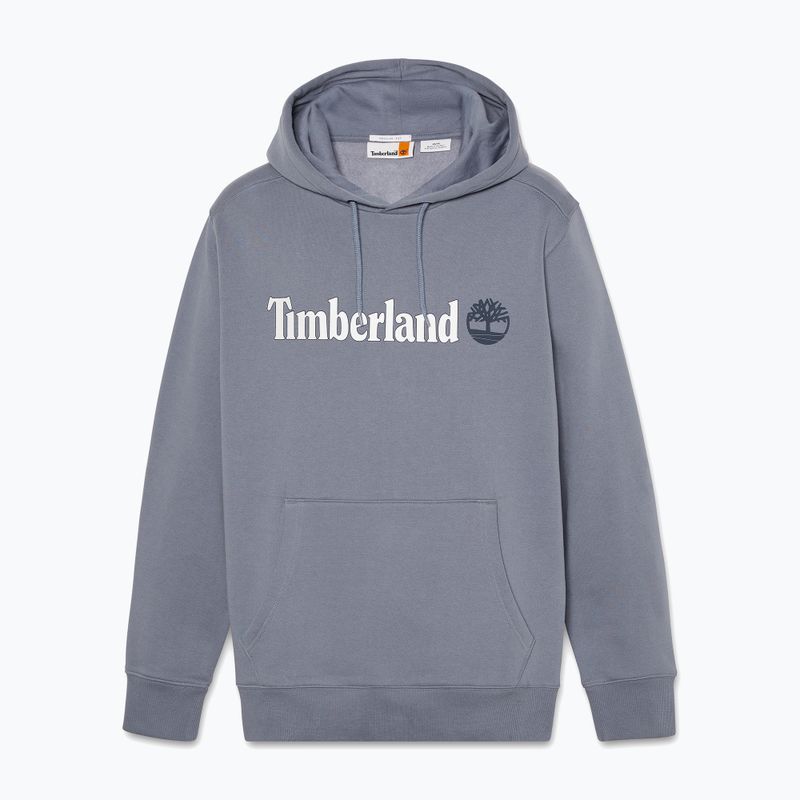 Bluza męska Timberland Linear Logo Hoodie folkstone gray 5