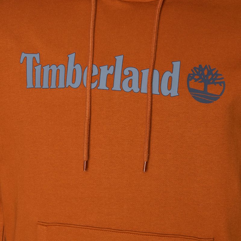 Bluza męska Timberland Linear Logo Hoodie umber 3