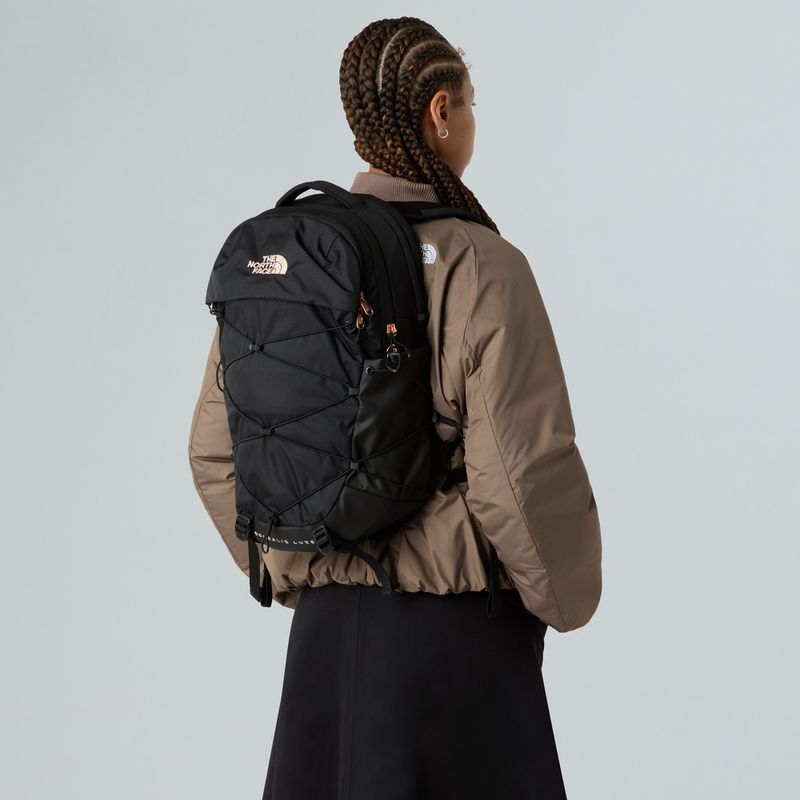 Plecak miejski damski The North Face Borealis Luxe 27 l black/burnt coral metallic 7
