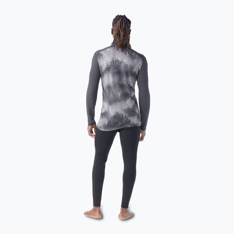 Bluza termoaktywna męska Smartwool Classic Thermal Merino Base Layer 1/4 Zip Boxed charcoal foggy pines 2