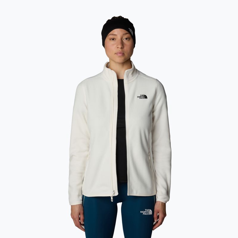 Bluza damska The North Face 100 Glacier FZ white dune/npf 4