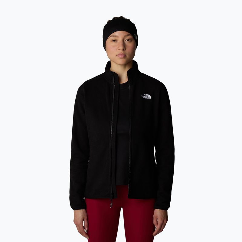 Bluza damska The North Face 100 Glacier FZ black/npf