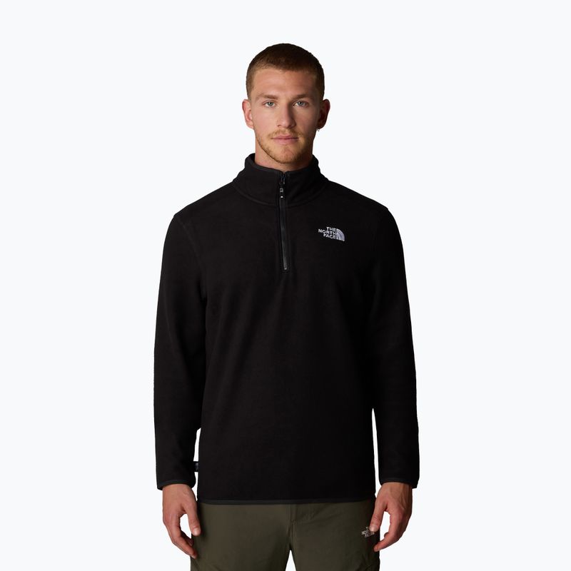 Bluza męska The North Face 100 Glacier 1/4 Zip black/npf