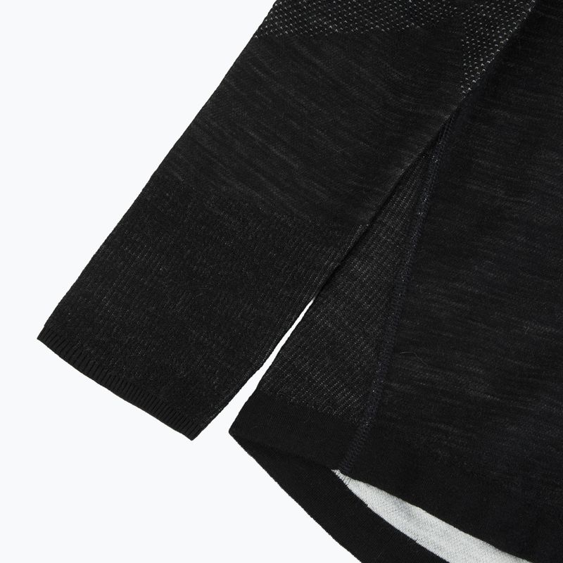 Bluza termoaktywna męska Smartwool Intraknit Thermal Merino Base Layer 1/4 Zip black/white 4