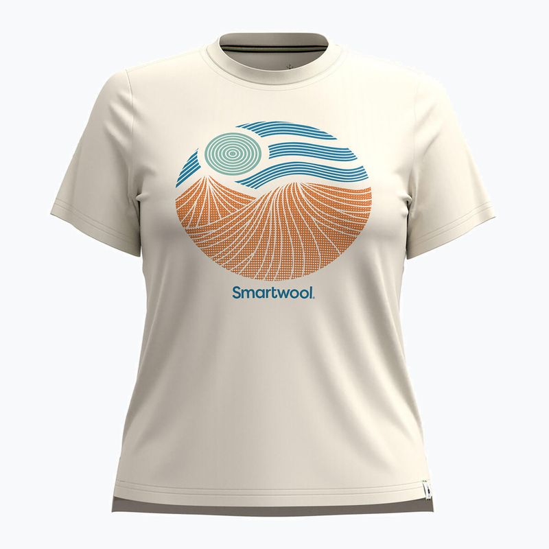 Koszulka trekkingowa damska Smartwool Horizon View Short Sleeve Graphic Tee almond 2