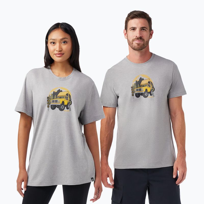Koszulka trekkingowa Smartwool Long Weekend Graphic Tee light gray heather 2