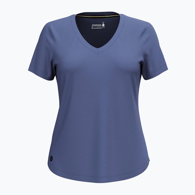 Koszulka trekkingowa damska Smartwool Active Ultralite V-Neck nightfall blue 3