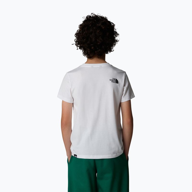 Koszulka dziecięca The North Face Teen Simple Dome Tee white 3