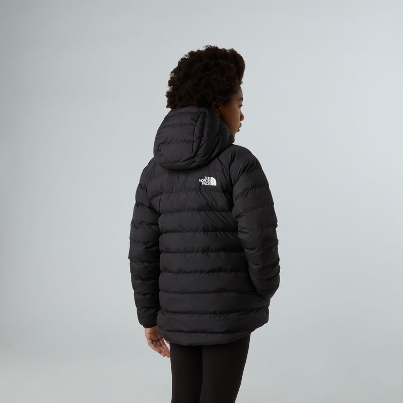 Kurtka ocieplana dziecięca The North Face Reversible Perrito Hooded black/smoked pearl 3