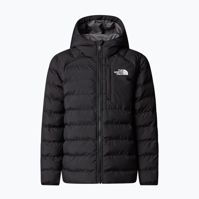 Kurtka ocieplana dziecięca The North Face Reversible Perrito Hooded black/smoked pearl 6