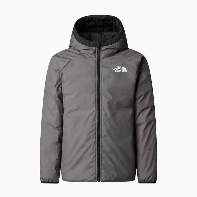 Kurtka ocieplana dziecięca The North Face Reversible Perrito Hooded black/smoked pearl 8