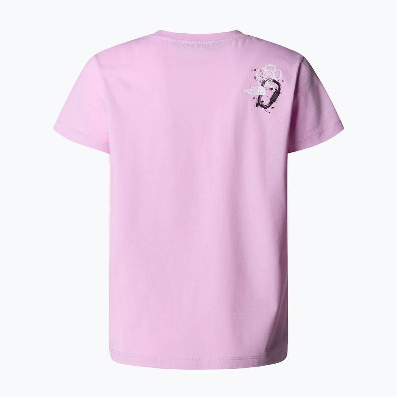 Koszulka dziecięca The North Face Graphic Relaxed Tee cyber pink 2